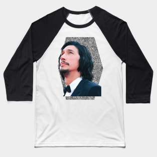 Adam Driver Portrait MTFBWY Baseball T-Shirt